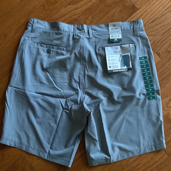 Hurley Quick Dry Hybrid Walkshort Medium Grey Hybrid Poly Shorts - Size 40 - Picture 2 of 6